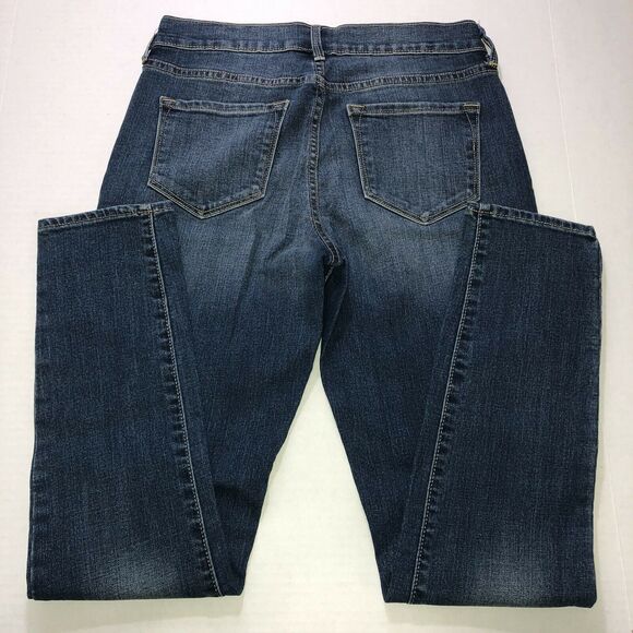 Old Navy Womens Jeans Curvy Mid Rise Skinny Denim Blue Jeans Sz 4 Short Med Wash - Picture 7 of 9